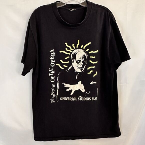 1989 Vintage Phantom Of The Opera Monsters Universal Studios T Shirt Single - Picture 2 of 7